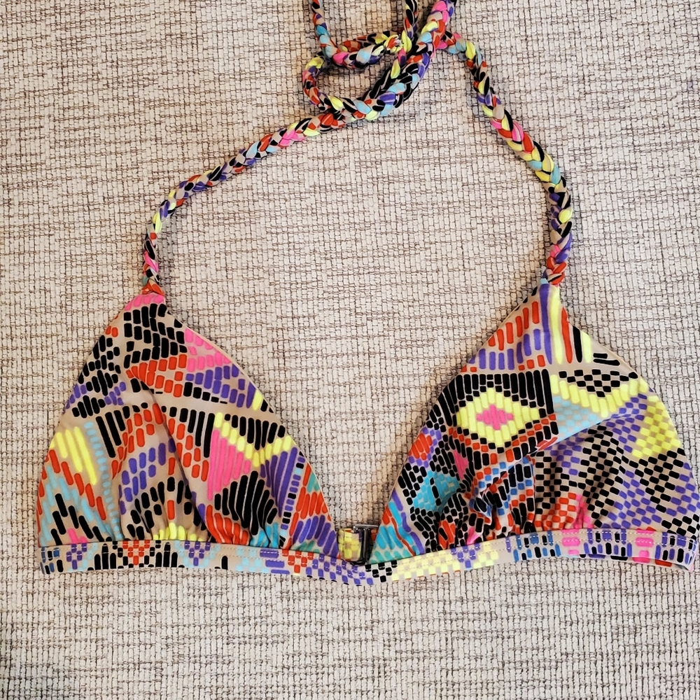 Mara Hoffman Multi Color Bikini Top